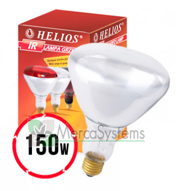 Helios Infrared White Lamp 150W (Lâmpada infravermelha Branca de aquecimento, especial para a criação) 