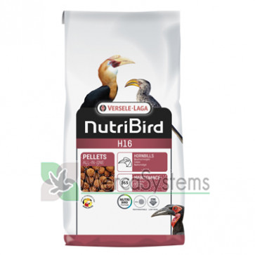 Versele Laga NutriBird H16 10kg. Manutenção de alimentos para os hornbills.