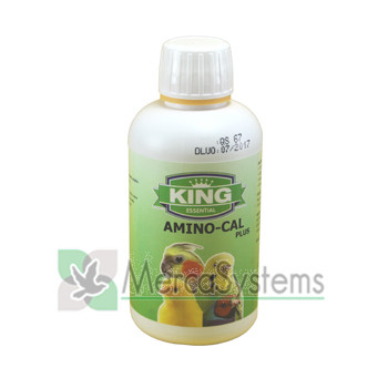 Amino-Cal Plus 250 ml (tônico rica em minerais, oligoelementos e aminoácidos). Para pássaros