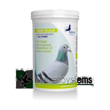 Productos e suplementos para pombos-correio: PHP Amino Build 250gr, (Para uma absorção rápida e máximo de aminoácidos!)