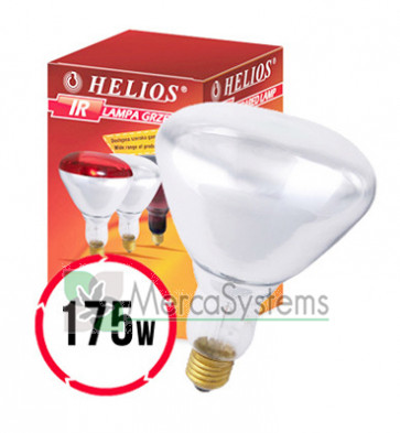 Helios Infrared White Lamp 175W (Lâmpada infravermelha Branca de aquecimento, especial para a criação) 