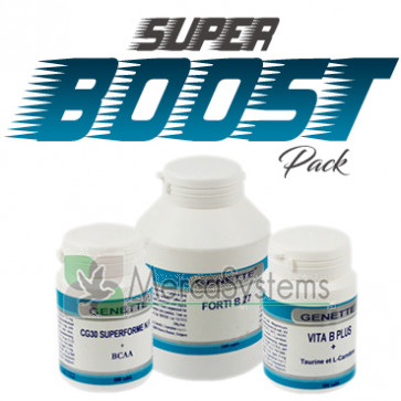 Pack Genette Super Boost (3 productos). Energético + recuperador + estimulante