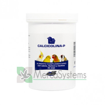 Latac Calcicolina-P 500gr (Contribuição nutricional rica em cálcio, fósforo e lecitina de soja). Para pássaros.