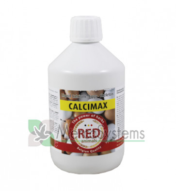 The Red Animals Calcimax 500 ml (Cálcio, magnésio e vitaminas AD3E) Para pombos e pássaros