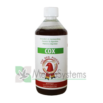 Loja online de productos para pombos e para Columbofilia: The Red Pigeon Cox 500 ml, (com tomilho, orégano e extrato de alho)