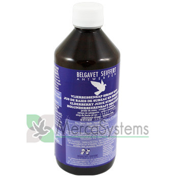 BelgaVet Elderberry juice sirop 500ml, (um produto 100% natural). 
