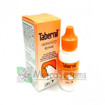 Tabernil Hepático-Renal 20 ml, (suporta o metabolismo hepático e a função renal em aves)