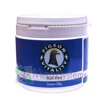Pigeon Vitality MultiVitra 500gr SuPer Concentrado, (vitaminas, minerais e oligoelementos). Para Pombos
