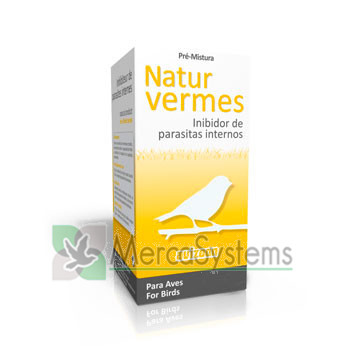 Avizoon Natur Vermes 20 cápsulas, (producto 100% natural que elimina la mayoría de parásitos intestinales). Para pájaros