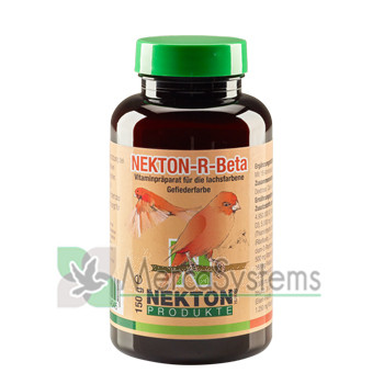 Nekton R-Beta 150gr, (pigmento beta-caroteno enriquecido com vitaminas, minerais e oligoelementos). Para pássaros vermelhos