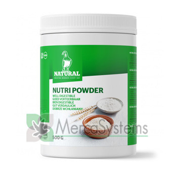 Natural NutriPowder 500gr, (com alto teor de proteína e carboidratos). Para pombos-correio