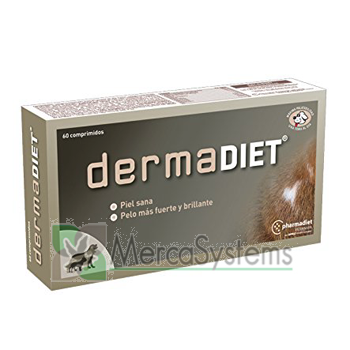 Pharmadiet Dermadiet 60 compr, suplemento mantenimiento piel sana. Perros