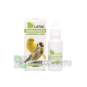 Latac Sericanto 20ml (Vitaminas e aminoácidos que melhoram a qualidade do canto) Para pássaros