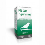 Loja online de productos para pássaros e para Columbofilia: Avizoon Natur Spirulina 50gr, (Rico em beta-caroteno intensifica a cor natural das penas). Para pássaros