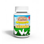 Gallus Vermes 250 gr (100% natural que elimina a maioria dos parasitas intestinais). Para aves domésticas